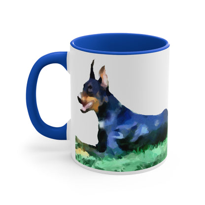 Doberman Pinscher Ceramic Accent Coffee Mug, 11oz