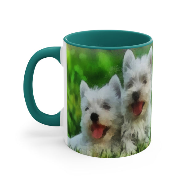 West Highland Terriers 'Westies' Accent Coffee Mug, 11oz