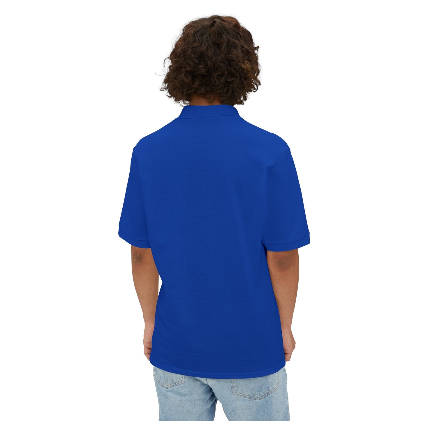 Hungarian Vizsla Puppy Men's Piqué Polo Shirt