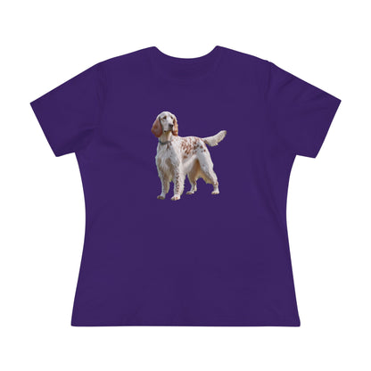 English Setter #4 - Women's Relaxed Fit Cotton Tee