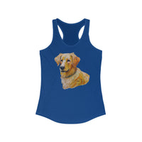 Golden Retriever Puppy Women's Slim Fit Racerback Tank