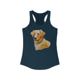 Golden Retriever Puppy Women's Slim Fit Racerback Tank