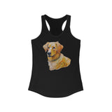 Golden Retriever Puppy Women's Slim Fit Racerback Tank