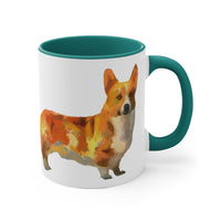 Pembroke Welsh Corgi Accent Coffee Mug, 11oz