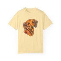 Dachshund 'Doxie #1' Unisex Relaxed Fit Garment-Dyed T-shirt