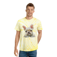French Bulldog '2' Unisex Tie-Dye Tee, Cyclone