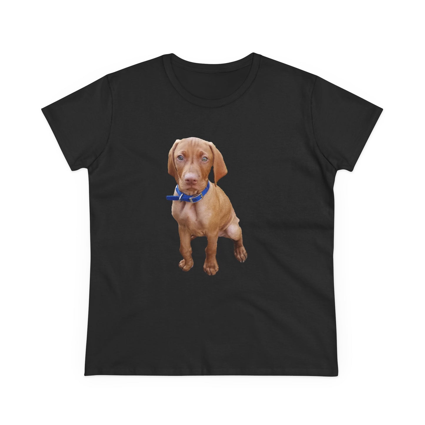 Hungarian Vizsla 'Augie' Women's Midweight Cotton Tee