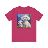 Maltese Puppies Unisex Jersey Short Sleeve Tee