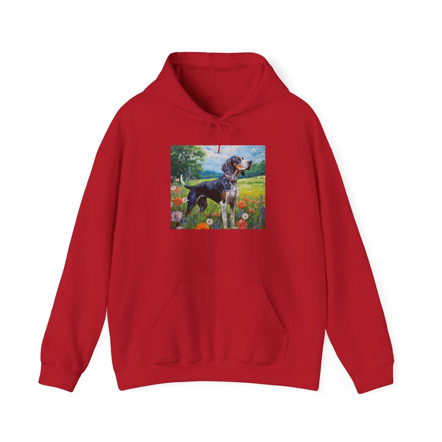 Bluetick Coonhound Unisex 50/50 Hooded Sweatshirt