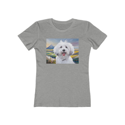 Coton de Tulear Women's Slim Fitted Ringspun Cotton Tee