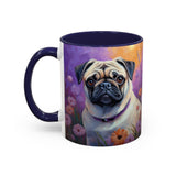 Pug - Accent Coffee Mug  - 2 Sizes