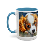 Cavalier King Charles Puppy - Accent Coffee Mug - 2 Sizes