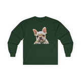 French Bulldog '#2' Unisex Cotton Long Sleeve Tee