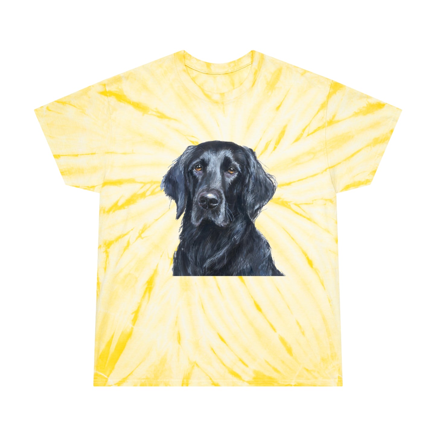 Flat-Coated Retriever Classic Tie-Dye Tee, Cyclone