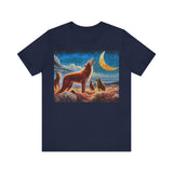 Coyotes in Moonlight Unisex Jersey Short Sleeve Tee