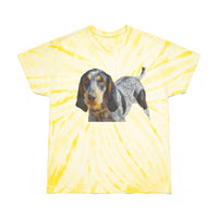Bluetick Coonhound Unisex Cotton Tie-Dye Tee, Cyclone