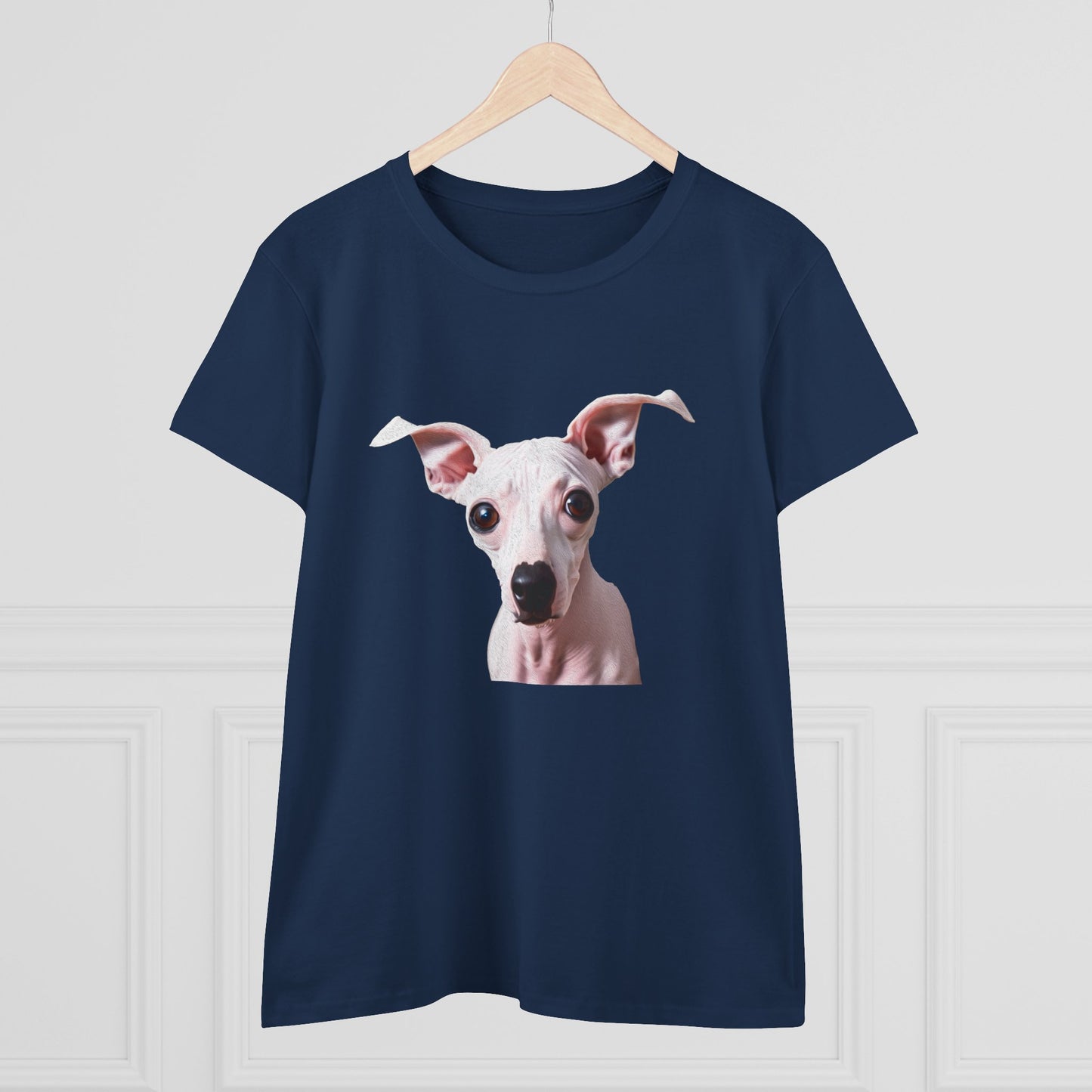 American Hairless Terrier Women's Midweight Cotton Tee