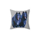 Belgian Shepherd Spun Polyester Throw Pillow