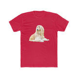 Afghan Hound Men's Cotton Crew Tee by DoggyLips™