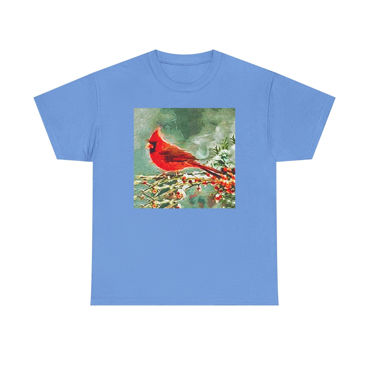 Winter Cardinal  -  Classic Heavy Cotton Tee