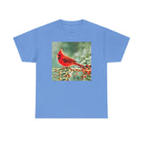 Winter Cardinal  -  Classic Heavy Cotton Tee