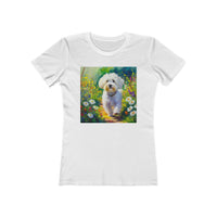 Bolognese Women's Slim Fit Ring-Spun Cotton Tee