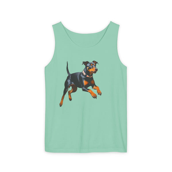 Man Chester Terrier - Unisex Relaxed Fit Garment-Dyed Tank Top