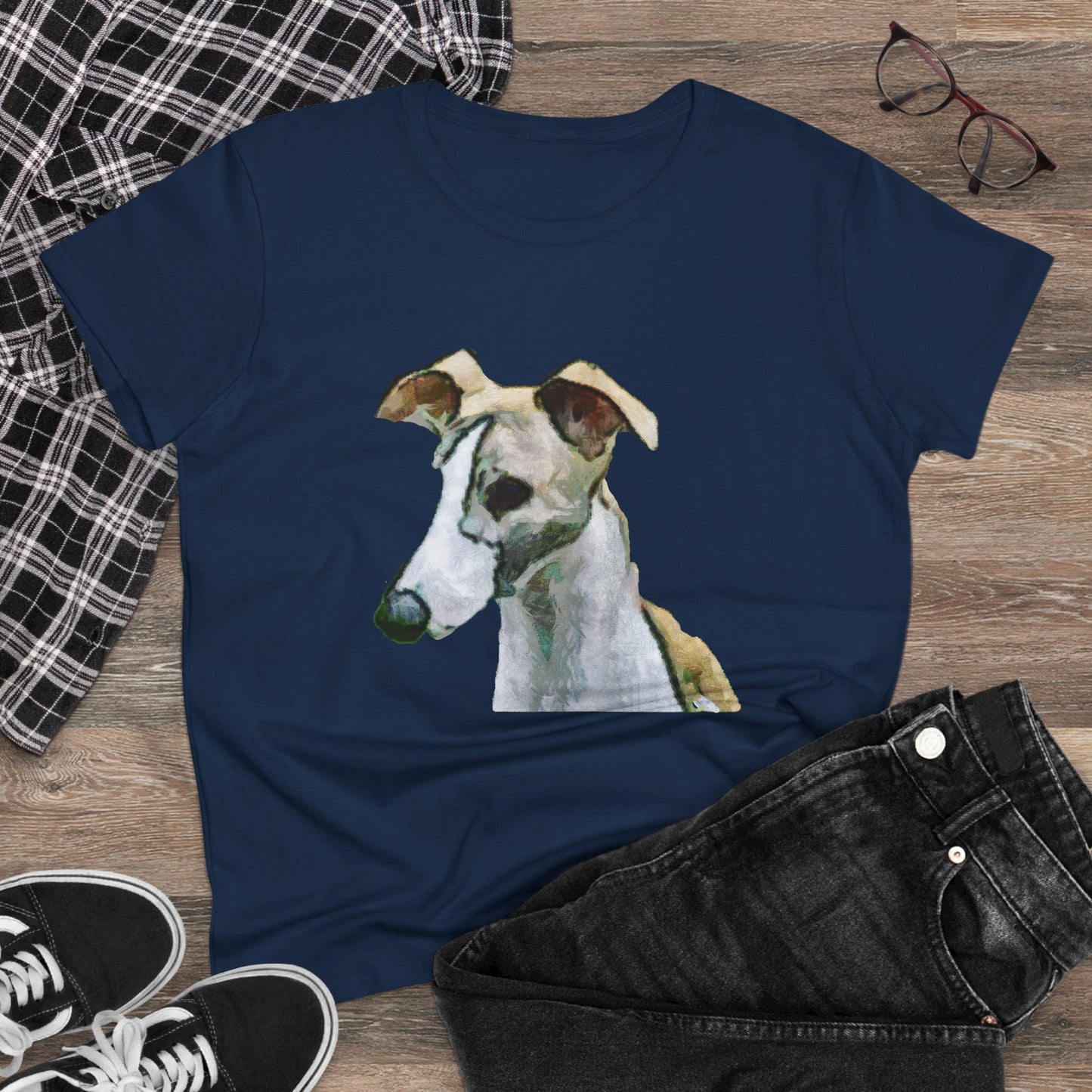 Whippet 'Simba #1' Women's Midweight Cotton Tee