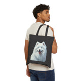 Samoyed Cotton Canvas Tote Bag