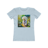 Bolognese Women's Slim Fit Ring-Spun Cotton Tee