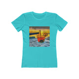 Happy Hour on Sifnos (Greece) - -  Women's Slim Fit Ringspun Cotton T-Shirt