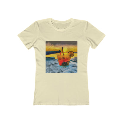 Happy Hour on Sifnos (Greece) - -  Women's Slim Fit Ringspun Cotton T-Shirt