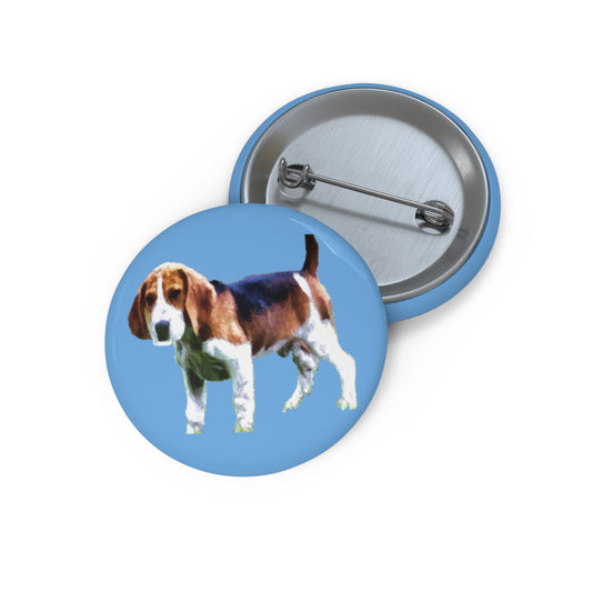 American Foxhound Metal Pinback Buttons