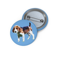 American Foxhound Metal Pinback Buttons