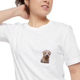 Soft Coated Wheaten Terrier Unisex Pocket T-shirt