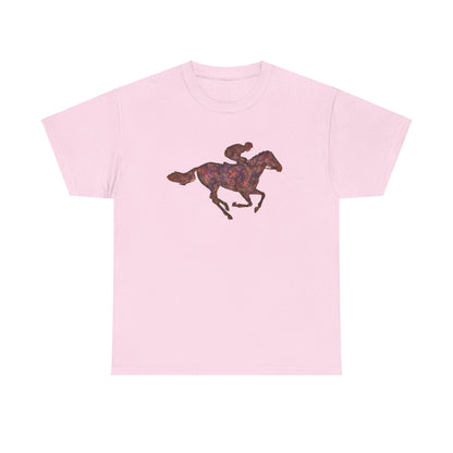 Elegant Race Horse Unisex Heavy Cotton Tee