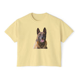 Belgian Malinois Women's Oversized Boxy Tee - Embrace Your Style
