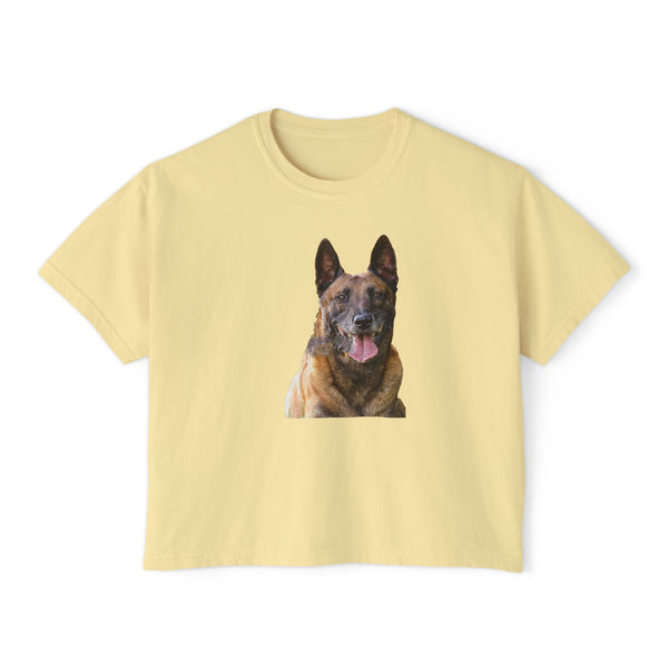 Belgian Malinois Women's Oversized Boxy Tee - Embrace Your Style