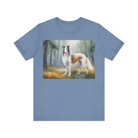 Borzoi 'Russian Wolfhound' Unisex Jersey Short Sleeve Tee