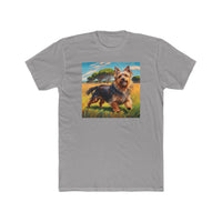 Australian Terrier Men's Fitted Cotton Crew Tee