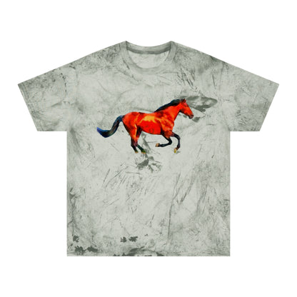 Horse 'Old Red' Unisex Cotton Color Blast T-Shirt