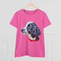 English Cocker Spaniel 'Tango' Women's Midweight Cotton Tee