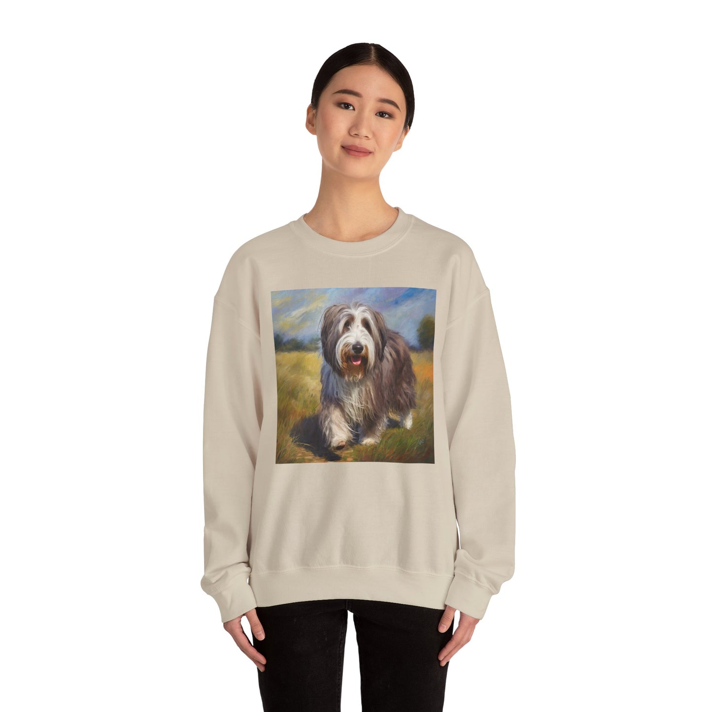 Bearded Collie Charm Crewneck Sweatshirt