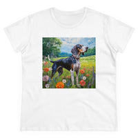 Bluetick Coonhound  -  Women's Midweight Cotton Tee