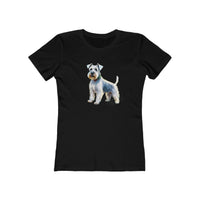 White Schnauzer - Women's Slim Fit Ringspun Cotton Tee