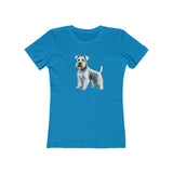 White Schnauzer - Women's Slim Fit Ringspun Cotton Tee