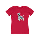 White Schnauzer - Women's Slim Fit Ringspun Cotton Tee