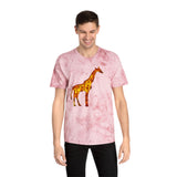 Giraffe 'Camile' Unisex Cotton Color Blast T-Shirt