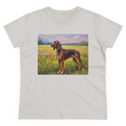 Plott Hound Women's Midweight Cotton Tee