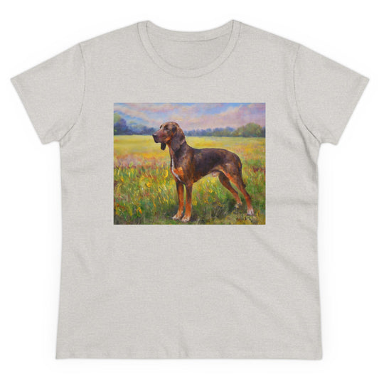 Plott Hound Women's Midweight Cotton Tee